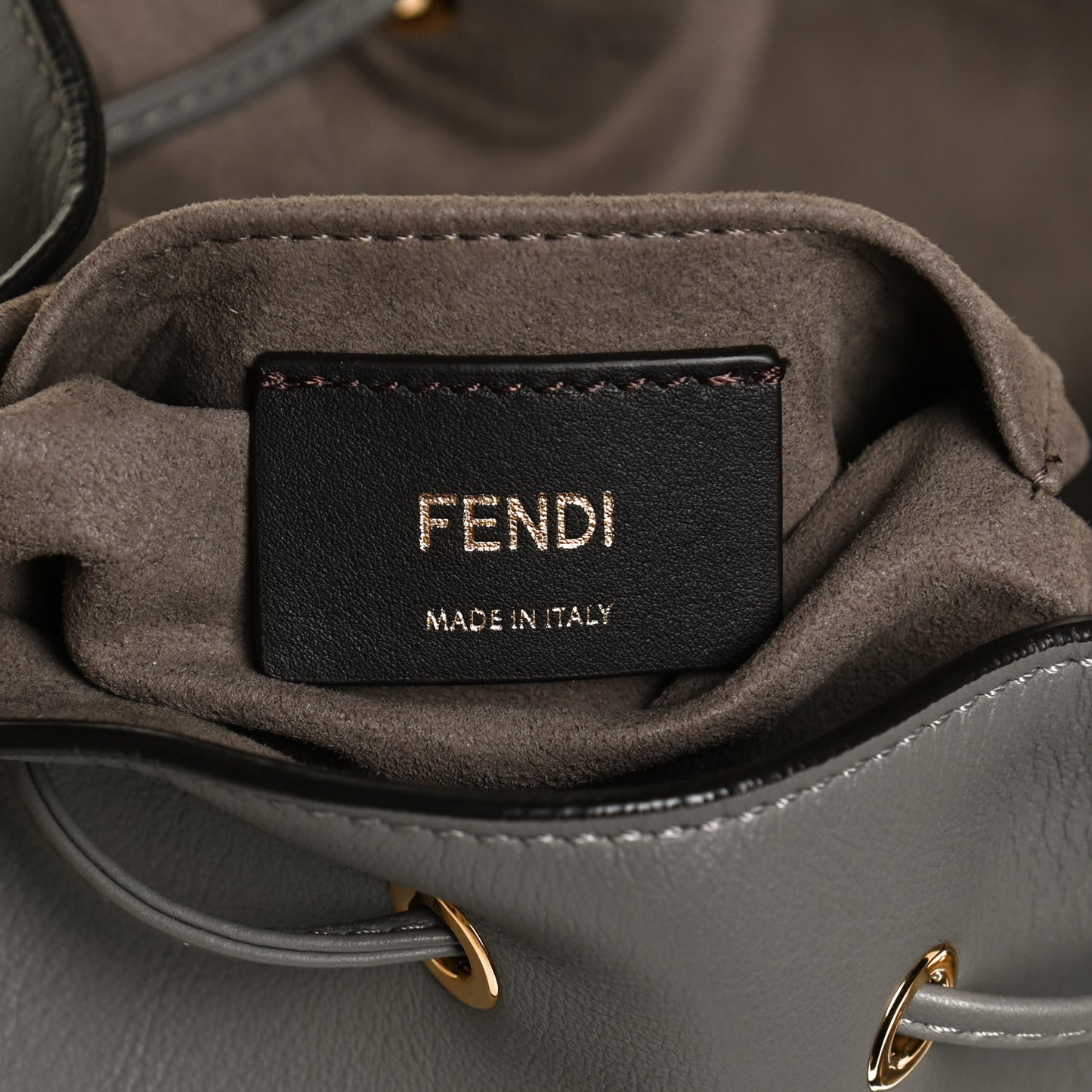 Vitello Grace Matte F is Fendi Grande Mon Tresor Bucket Bag Argilla