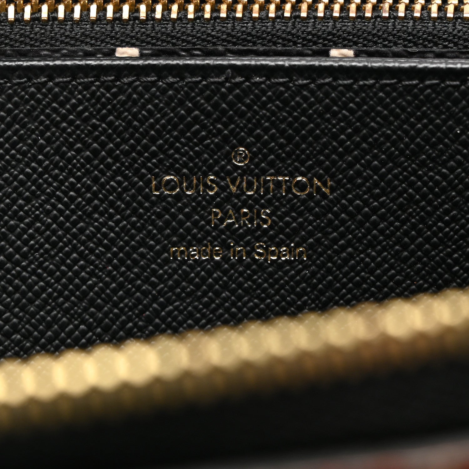 Louis Vuitton LOUIS VUITTON Monogram Giant Crafty Zippy Wallet Creme Rouge Black 6 of 8
