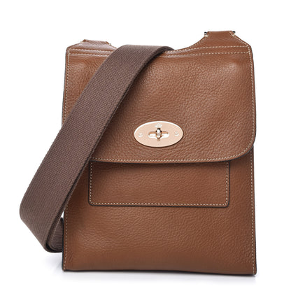 Mulberry Natural Grain Calfskin Antony Messenger Crossbody Oak 1 of 9