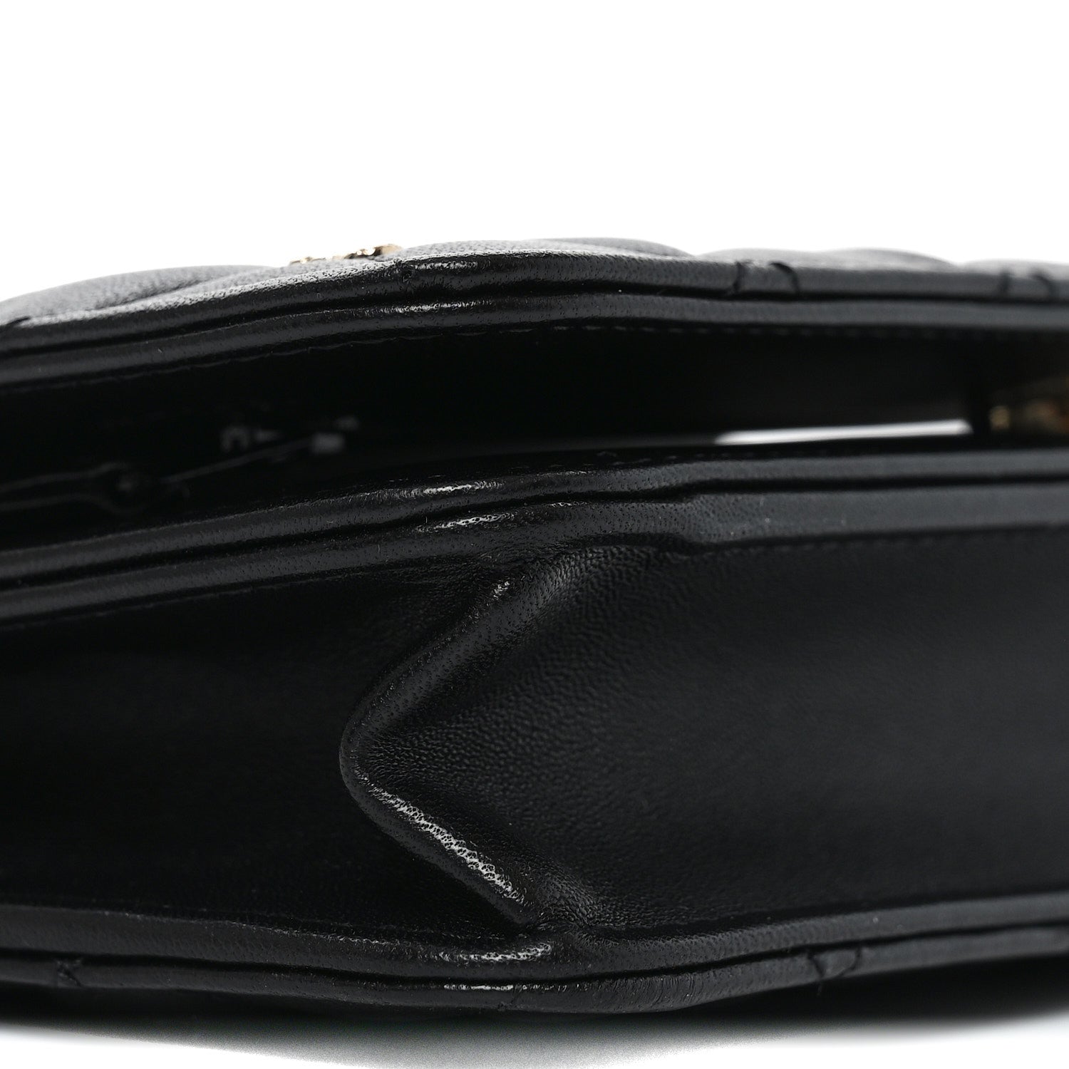 Chanel Lambskin Quilted All About Chanel Charm Wallet On Chain WOC Black 10 of 11
