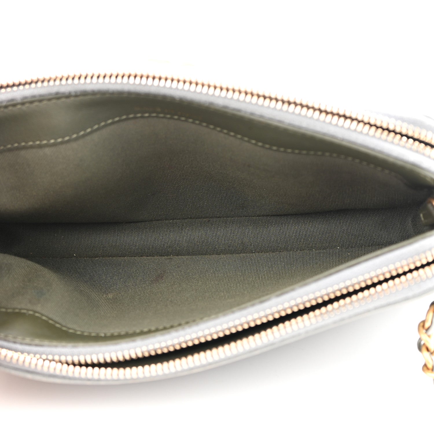 Chanel Caviar Quilted Small Boy Clutch With Chain Grey 5 of 18
