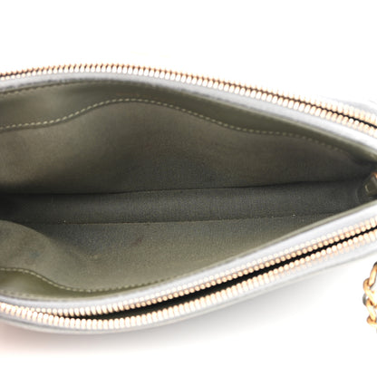 Chanel Caviar Quilted Small Boy Clutch With Chain Grey 5 of 18