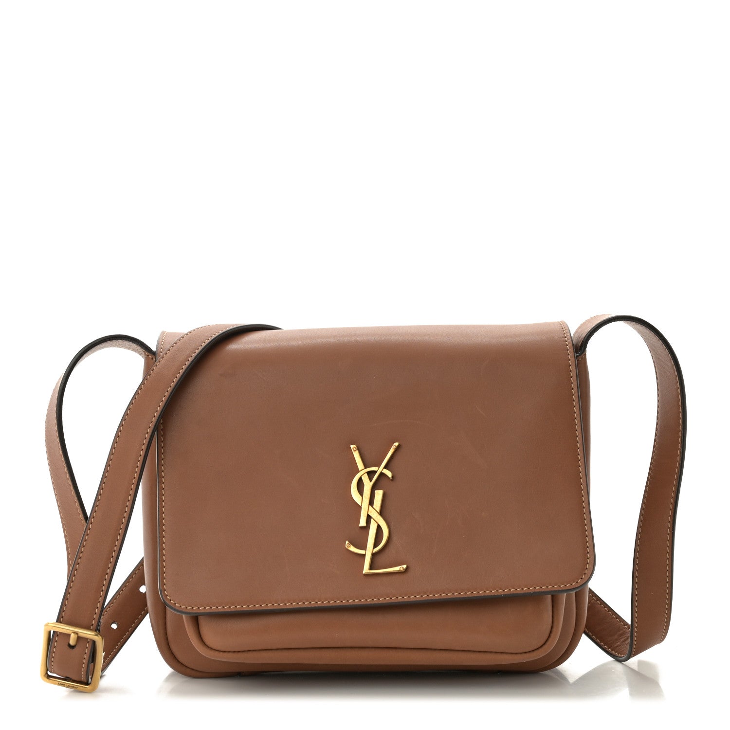 Saint Laurent Vegetable Tanned Besace Niki Satchel Brick 1 of 10