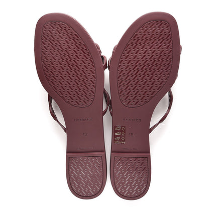Hermes TPU Rivage Sandals 40 Bordeaux 5 of 8
