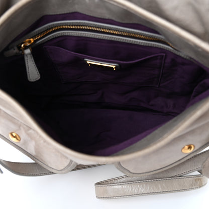 Miu Miu Nappa Matelasse Coffer Hobo Fumo 5 of 9