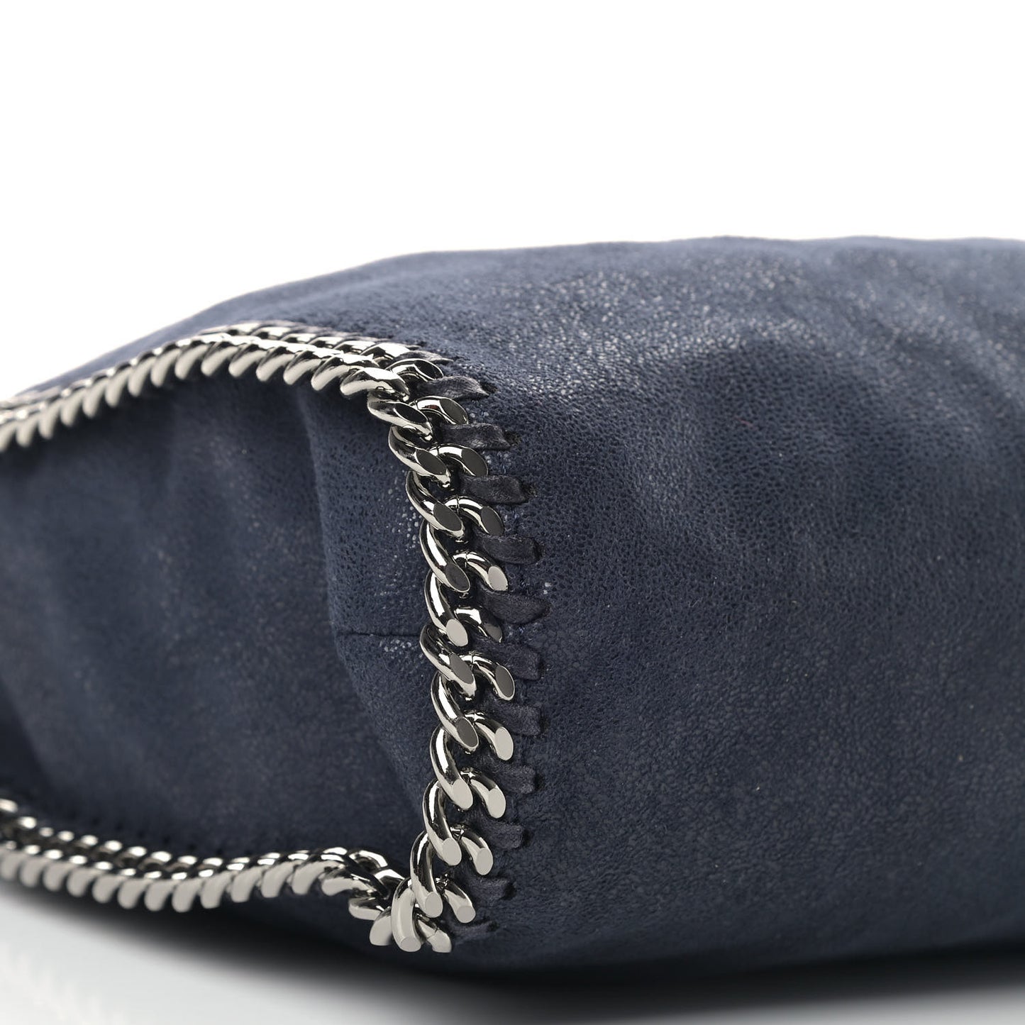 Shaggy Deer Falabella Fold Over Tote Navy