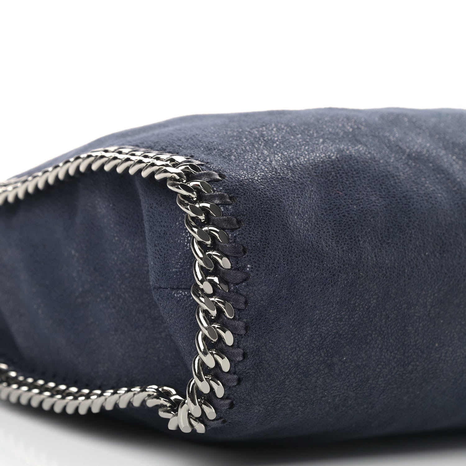 Stella McCartney Shaggy Deer Falabella Fold Over Tote Navy 6 of 9