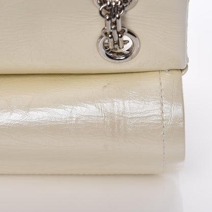 Chanel Metallic Aged Calfskin Quilted 2.55 Reissue 226 Flap White 11 of 13