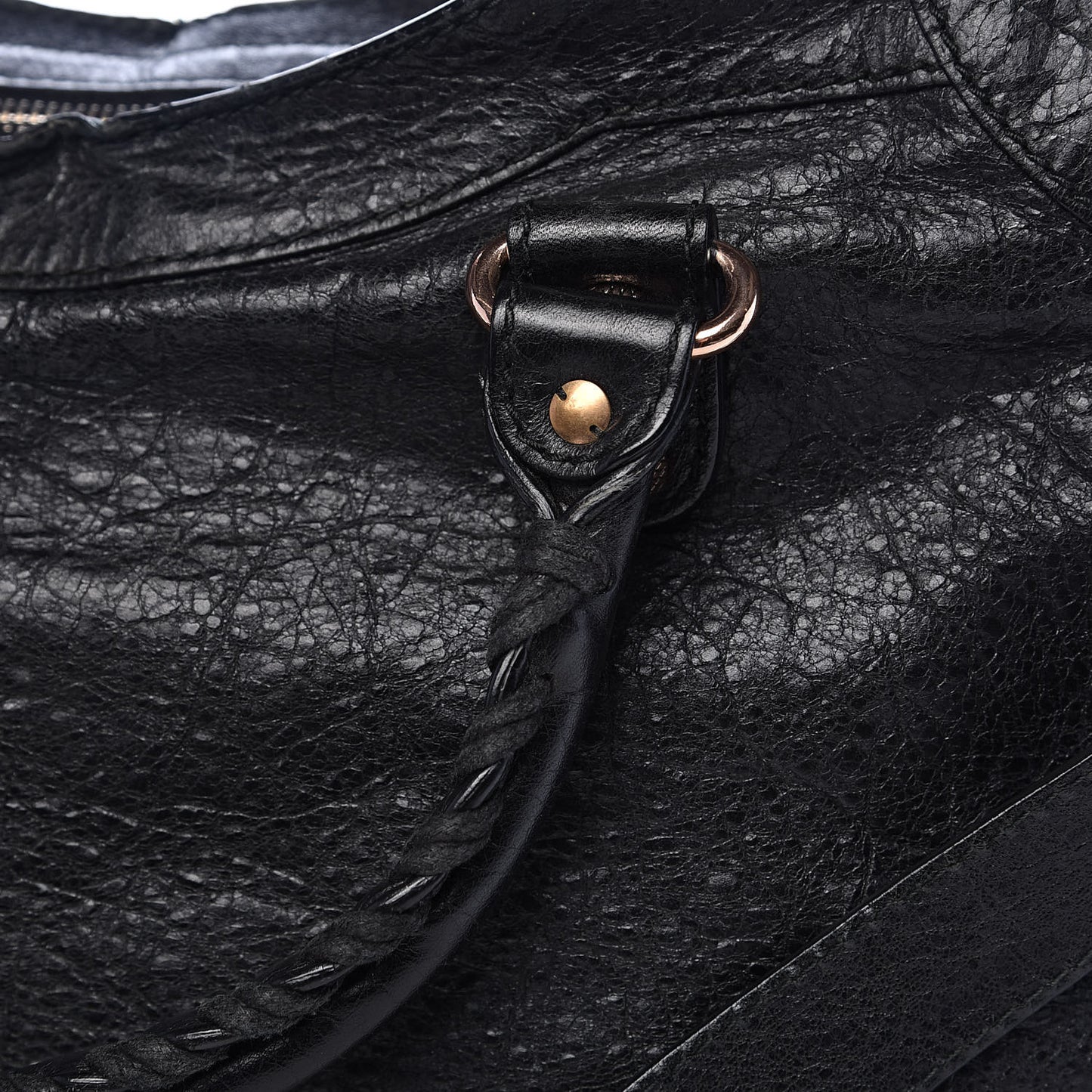 Agneau Giant 12 Rose Gold Hardware City Black