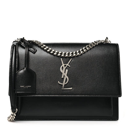 Saint Laurent Calfskin Medium Monogram Sunset Black 1 of 11
