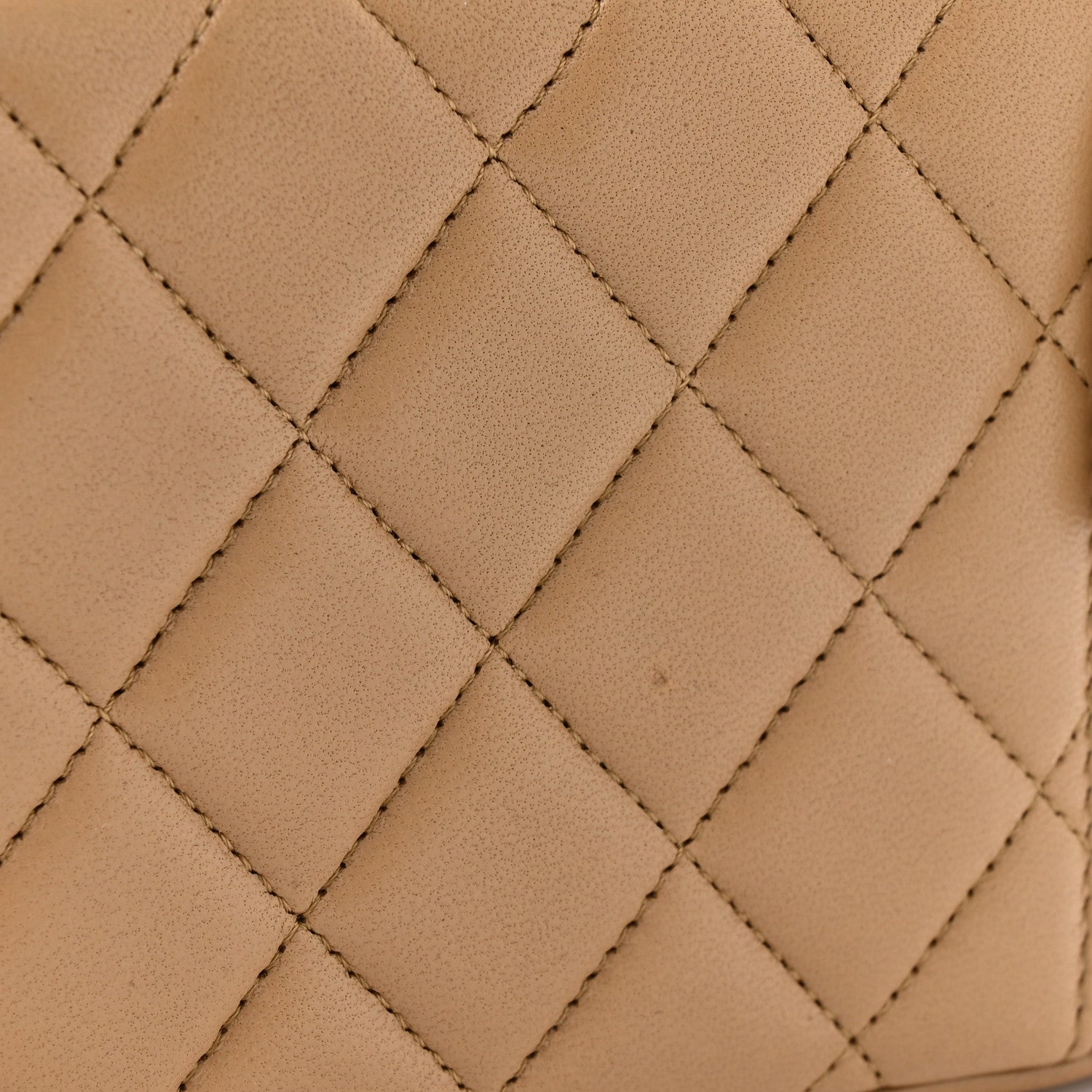 Chanel Lambskin Quilted Small Top Handle Vanity Case With Chain Beige 14 of 14