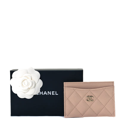 Chanel Caviar Quilted Card Holder Light Beige 8 of 8