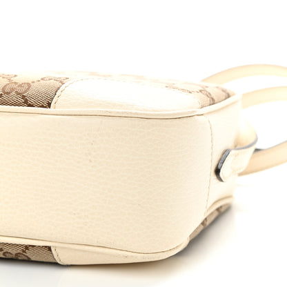 Gucci Monogram Dollar Calfskin Mini Bree Messenger Bag Beige Ebony Avoire 10 of 14