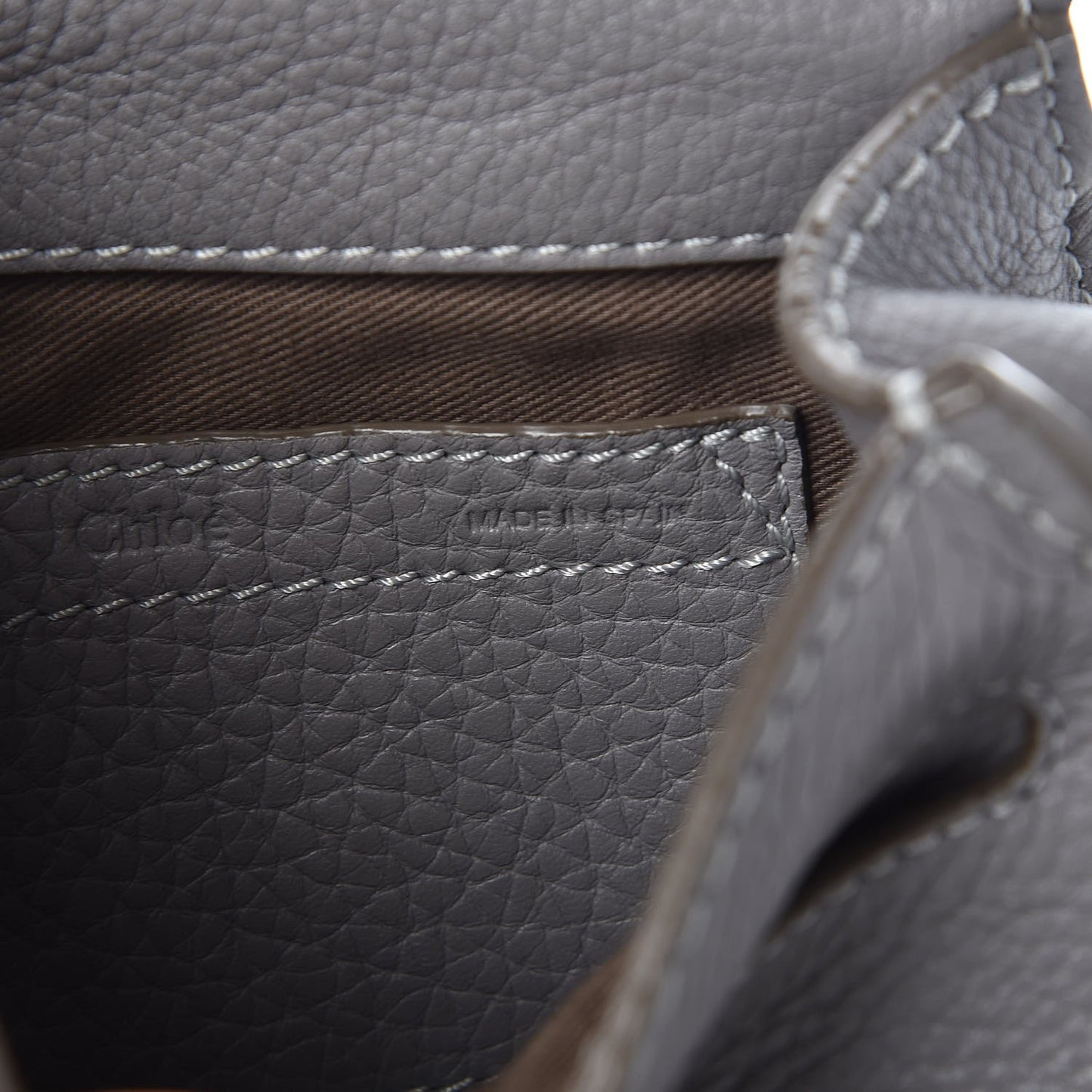 Calfskin Mini Marcie Round Crossbody Bag Cashmere Grey