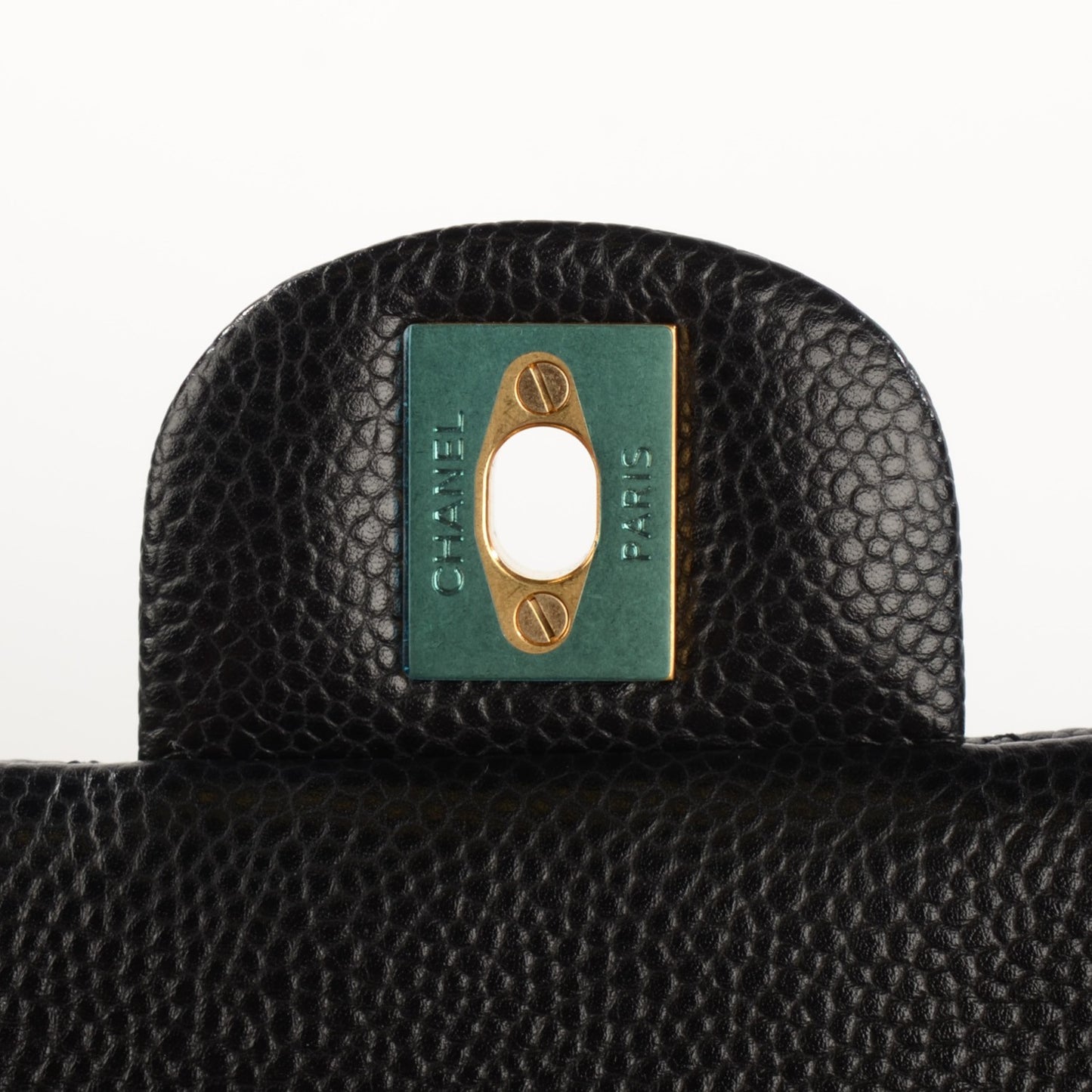 Caviar Quilted Mini Rectangular Flap Black