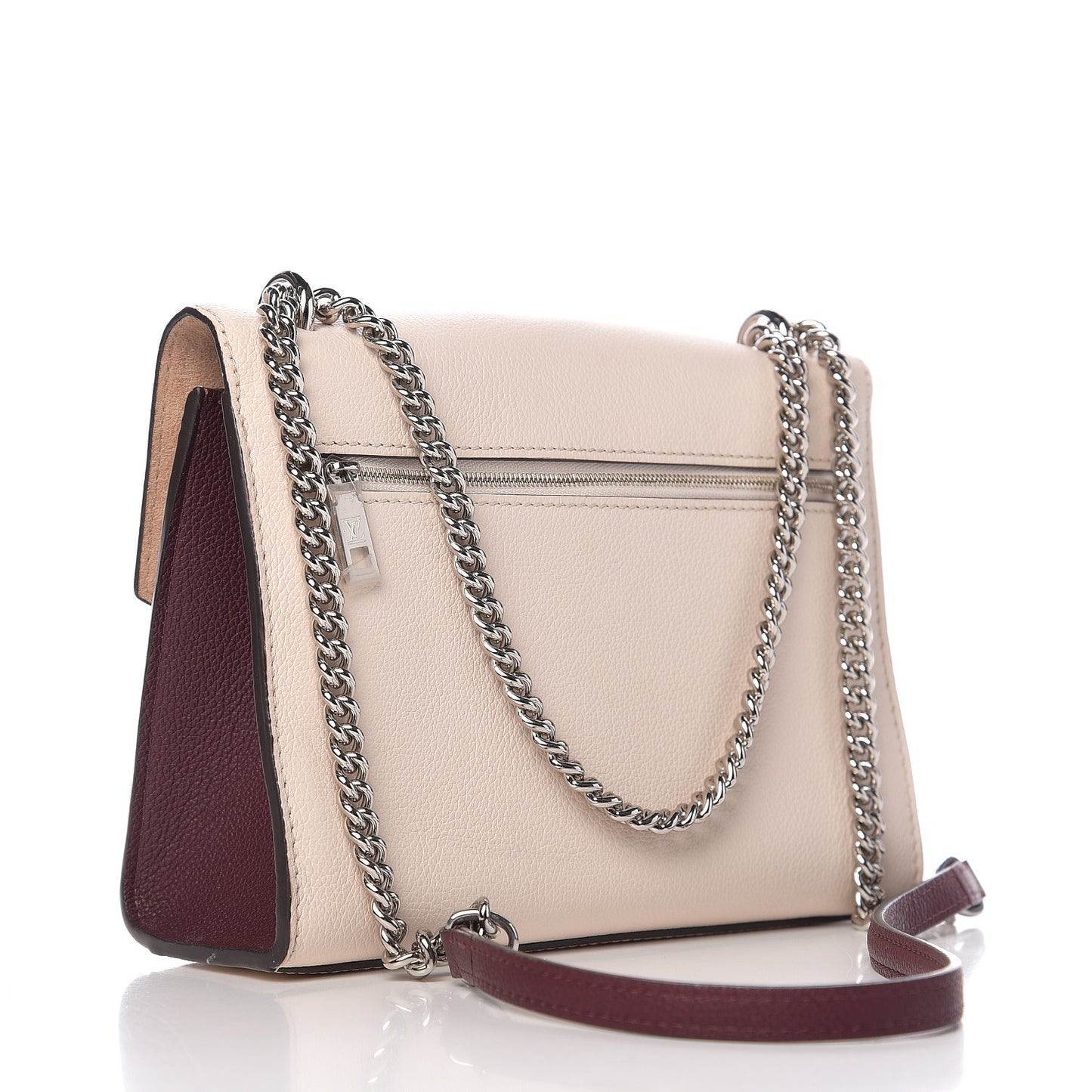 Soft Calfskin Mylockme Chain Bag BB Rose Silk Quartz Calla