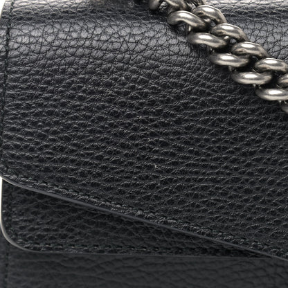 Gucci Pebbled Calfskin Small Dionysus Shoulder Bag Black 8 of 12