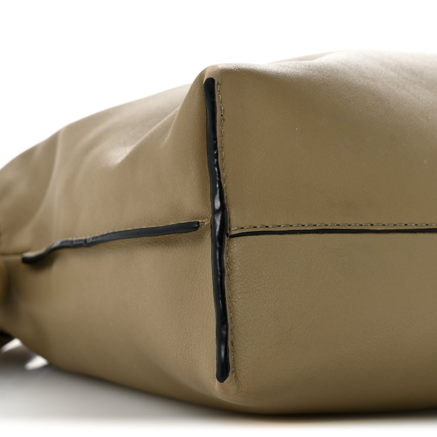 Nappa Medium Flamenco Knot Bag Clay Green