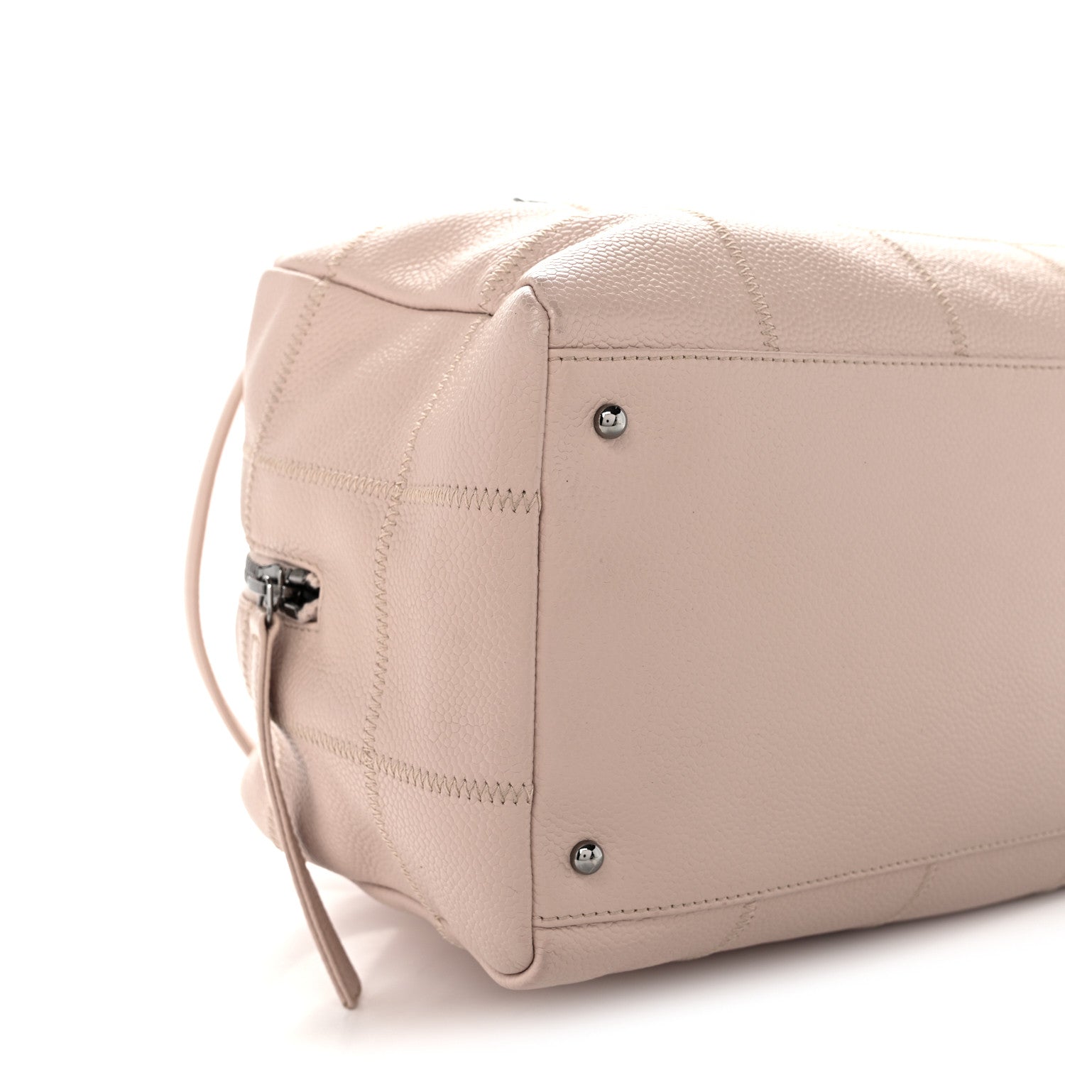 Chanel Caviar Square Stitched Bowler Pink 9 of 11
