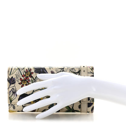 Gucci Calfskin Flora Nice Wallet White 2 of 10