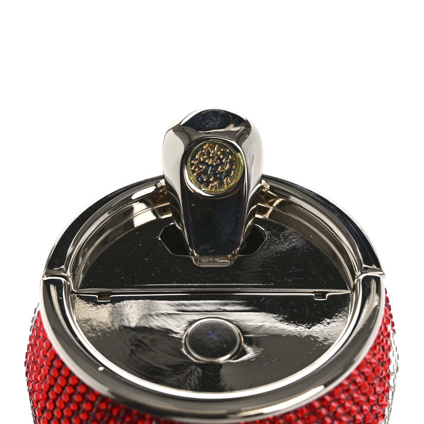 Crystal Cola Can Minaudiere Clutch Red Multicolor