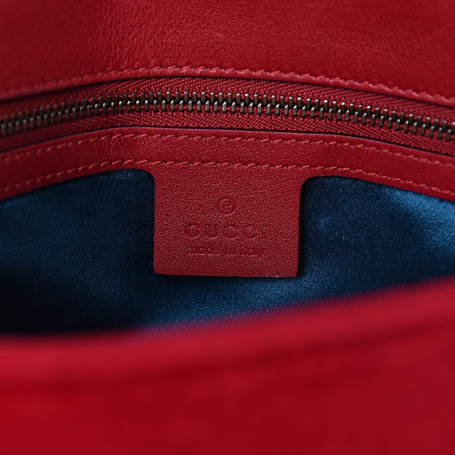 Gucci Velvet Matelasse Small GG Marmont Shoulder Bag Hibiscus Red 6 of 12