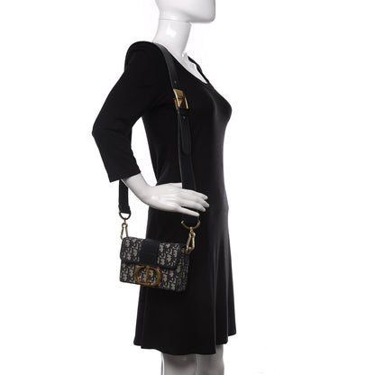 Christian Dior Oblique 30 Montaigne Box Bag Blue 2 of 9