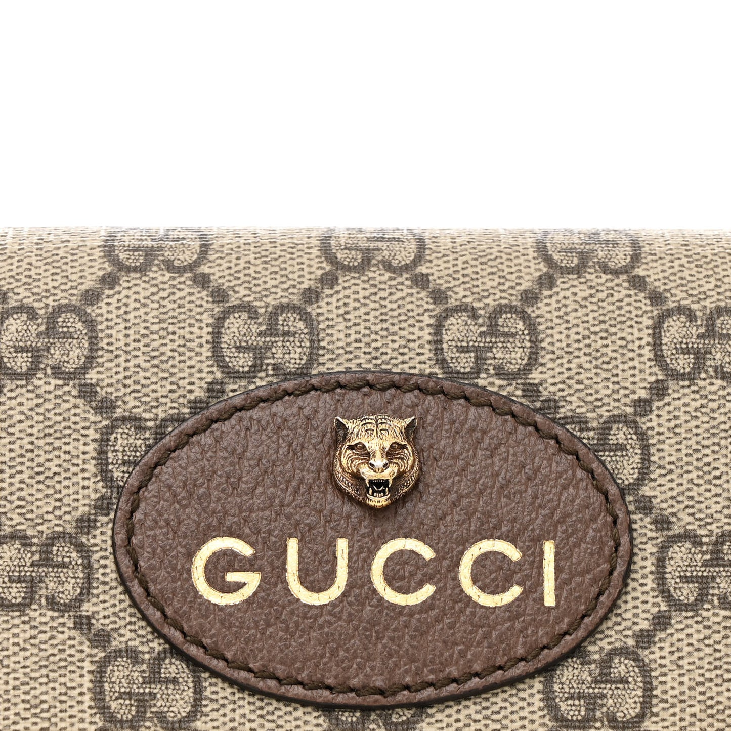 GG Supreme Monogram Neo Vintage Web Belt Bag Brown