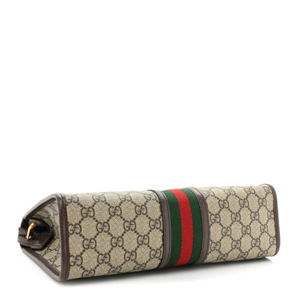 Gucci GG Supreme Monogram Web Ophidia GG Toiletry Case Beige New Acero 4 of 14