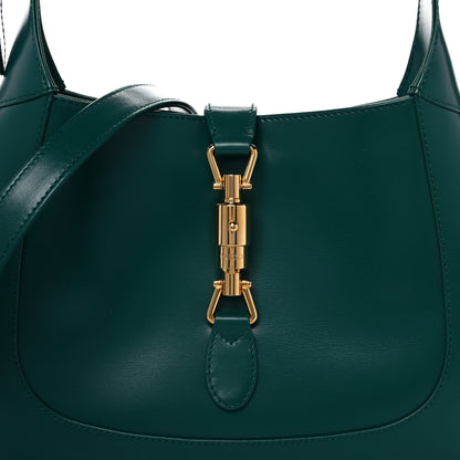Gucci Boarded Dyana Lux Calfskin Small Jackie 1961 Hobo Emerald 9 of 12