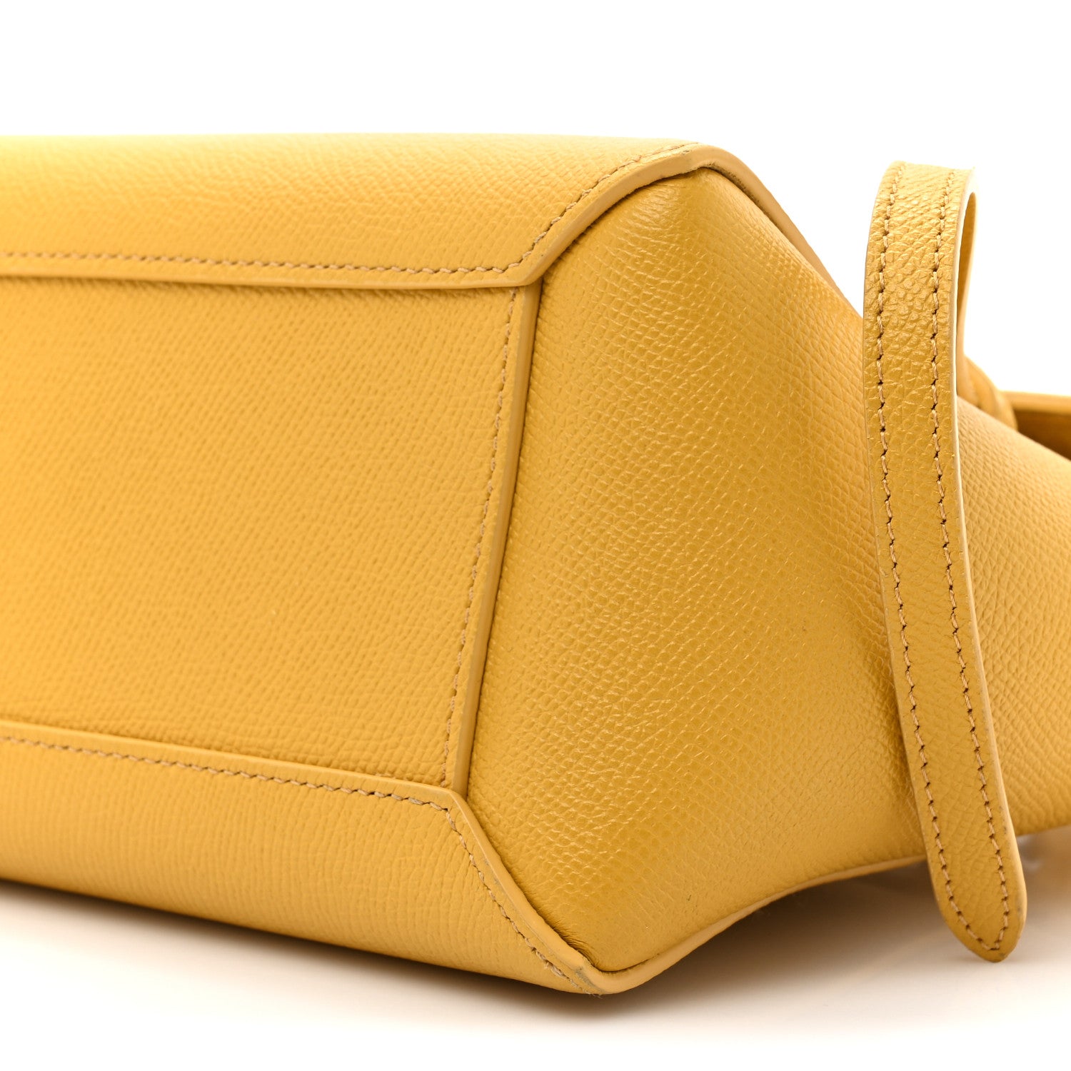 Celine Grained Calfskin Nano Belt Bag Sunflower 9 of 13