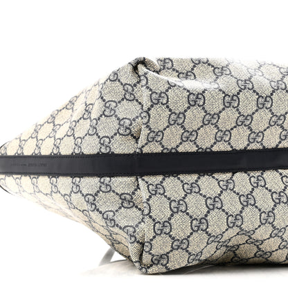 Gucci GG Supreme Monogram Denim Small Totissima Reversible Tote Beige Blue 13 of 16