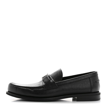 Louis Vuitton Taiga Mens Loafers 9 Black 1 of 10