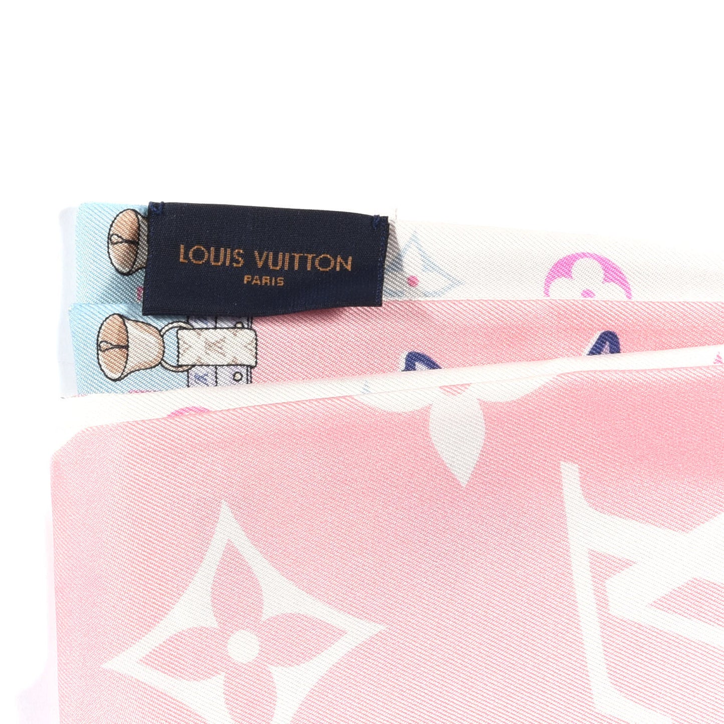 Silk Monogram Rodeo Bandeau Rose