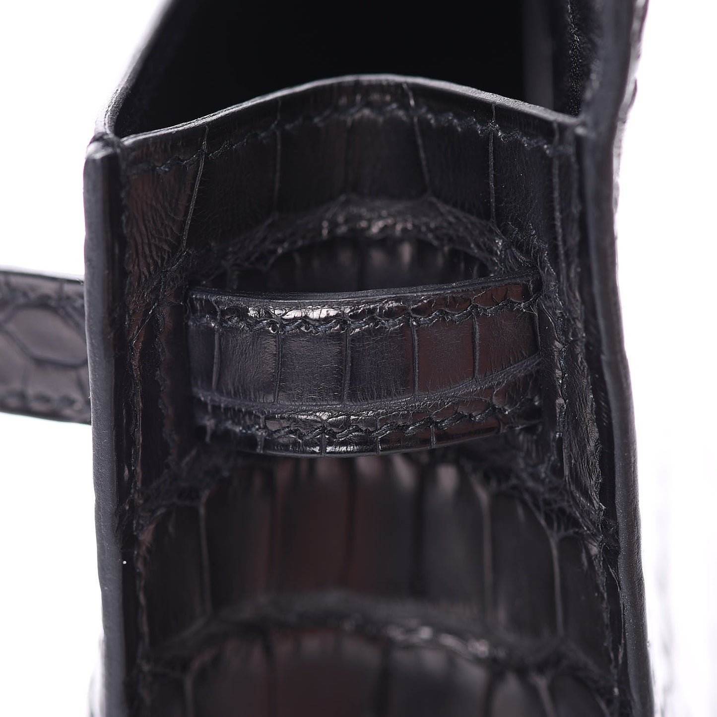 Matte Alligator Mini Kelly Sellier 20 Black