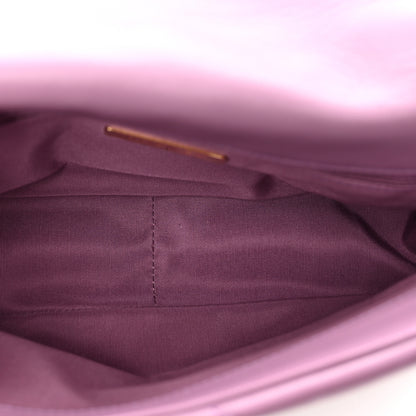 Chanel Lambskin Quilted Medium Chanel 19 Flap Purple 6 of 10