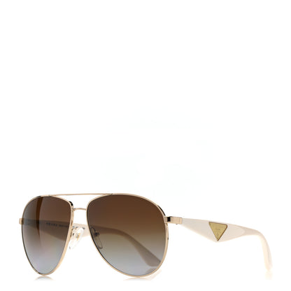 Prada Gradient Aviator Sunglasses SPR53Q White 1 of 8