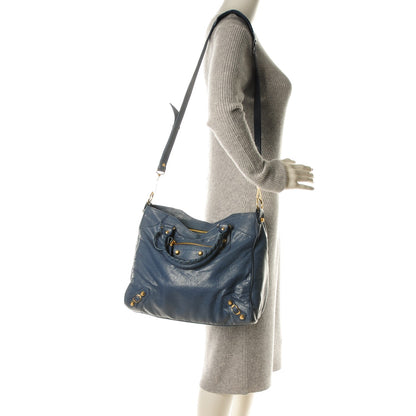 Balenciaga Agneau Giant 12 Gold Hardware Velo Bleu Persan 2 of 8
