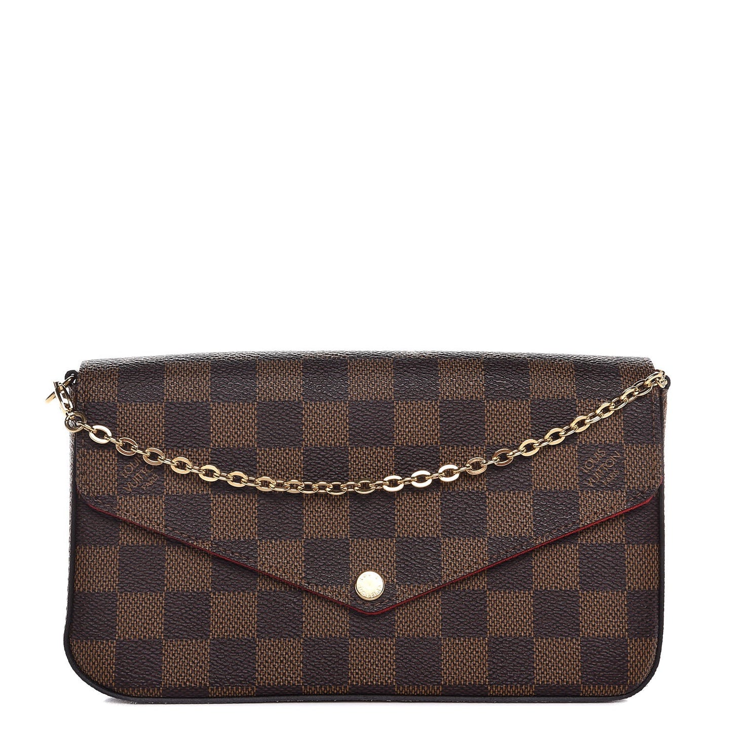 Damier Ebene Pochette Felicie Chain Wallet