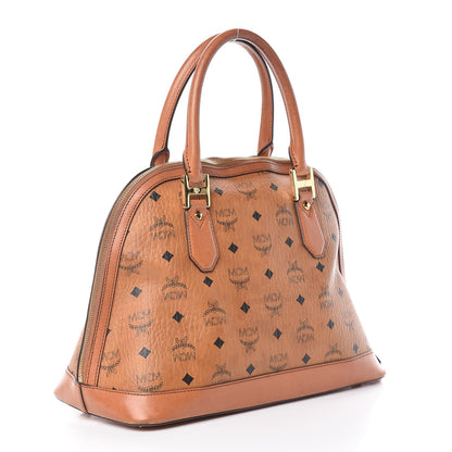 MCM Visetos Heritage Bowler Bag Cognac 3 of 27