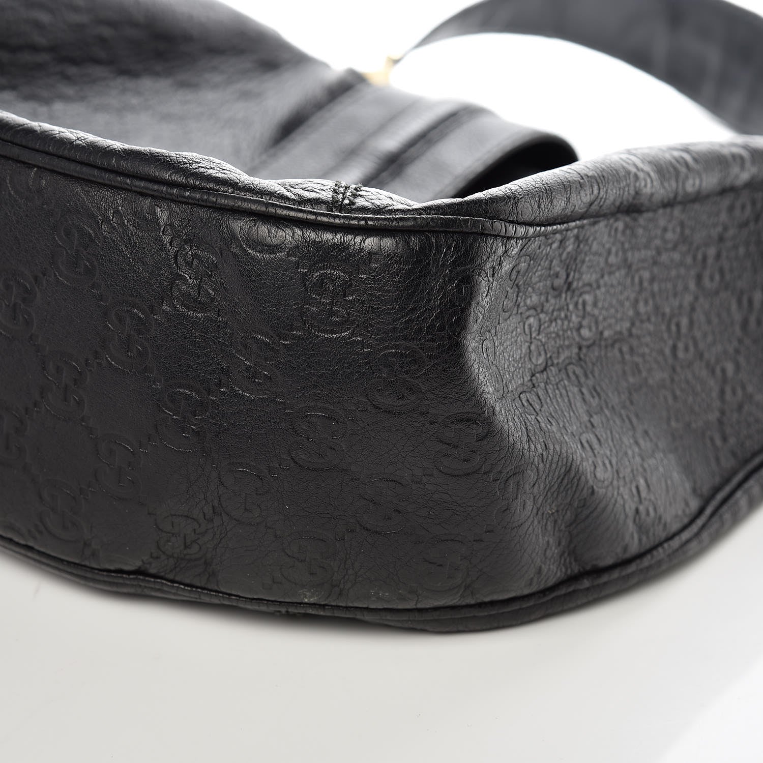 Gucci Guccissima Large New Ladies Web Hobo Black 11 of 11