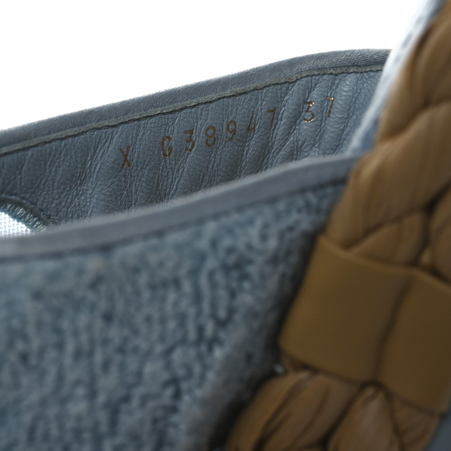 Chanel Terry Cloth Raffia CC Logo Thong Sandals 37 Blue 10 of 17