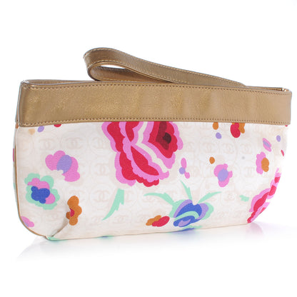 Chanel Canvas Floral Wristlet 3 of 7