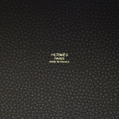 Hermes Taurillon Clemence Picotin Lock 22 MM Etoupe 6 of 14