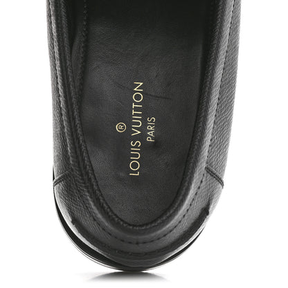 Louis Vuitton Taiga Mens Loafers 9 Black 7 of 10