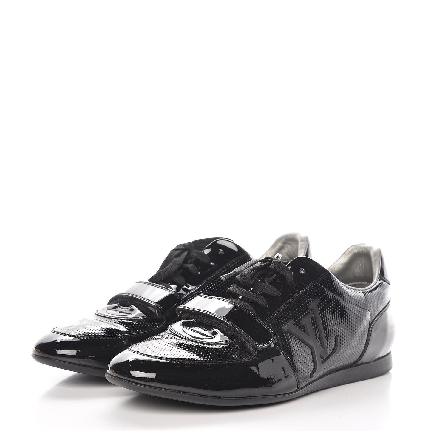 Patent Calfskin Sneakers 9 Black