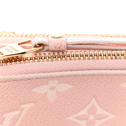 Louis Vuitton Empreinte Monogram Double Zip Pochette Rose 8 of 14
