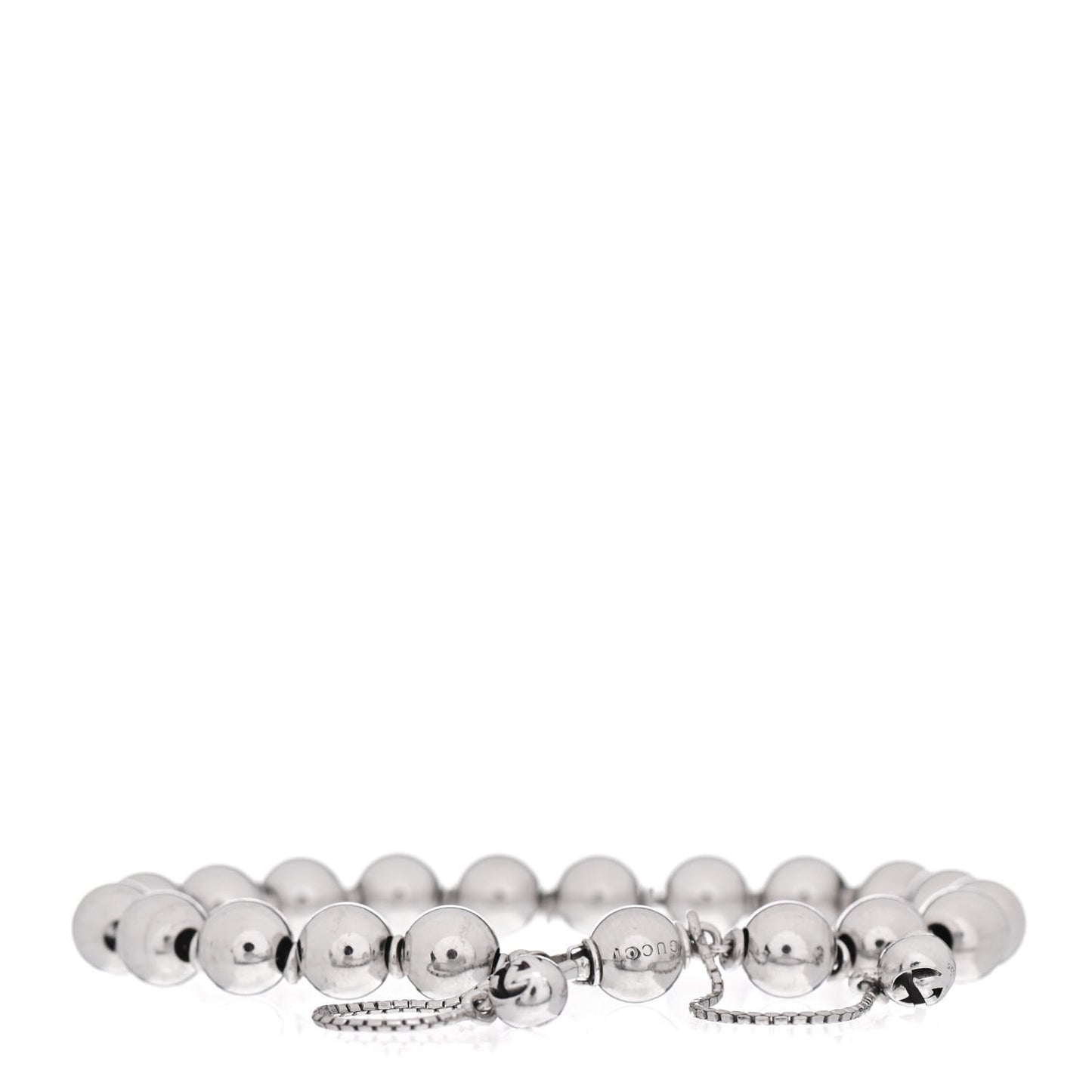 Sterling Silver Boule Bead Adjustable Bracelet