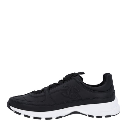 Chanel Calfskin CC Womens Sneakers 38 Black 1 of 10