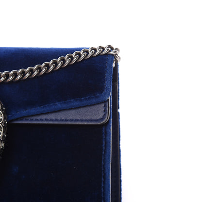 Gucci Velvet Super Mini Dionysus Shoulder Bag Cobalt 11 of 11